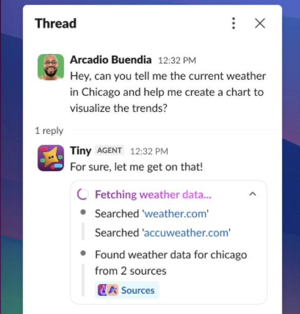 Task update display mode